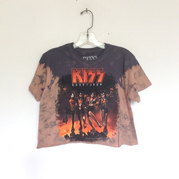 Kiss Destroyer Crop Band Tee - Picture 2 of 3